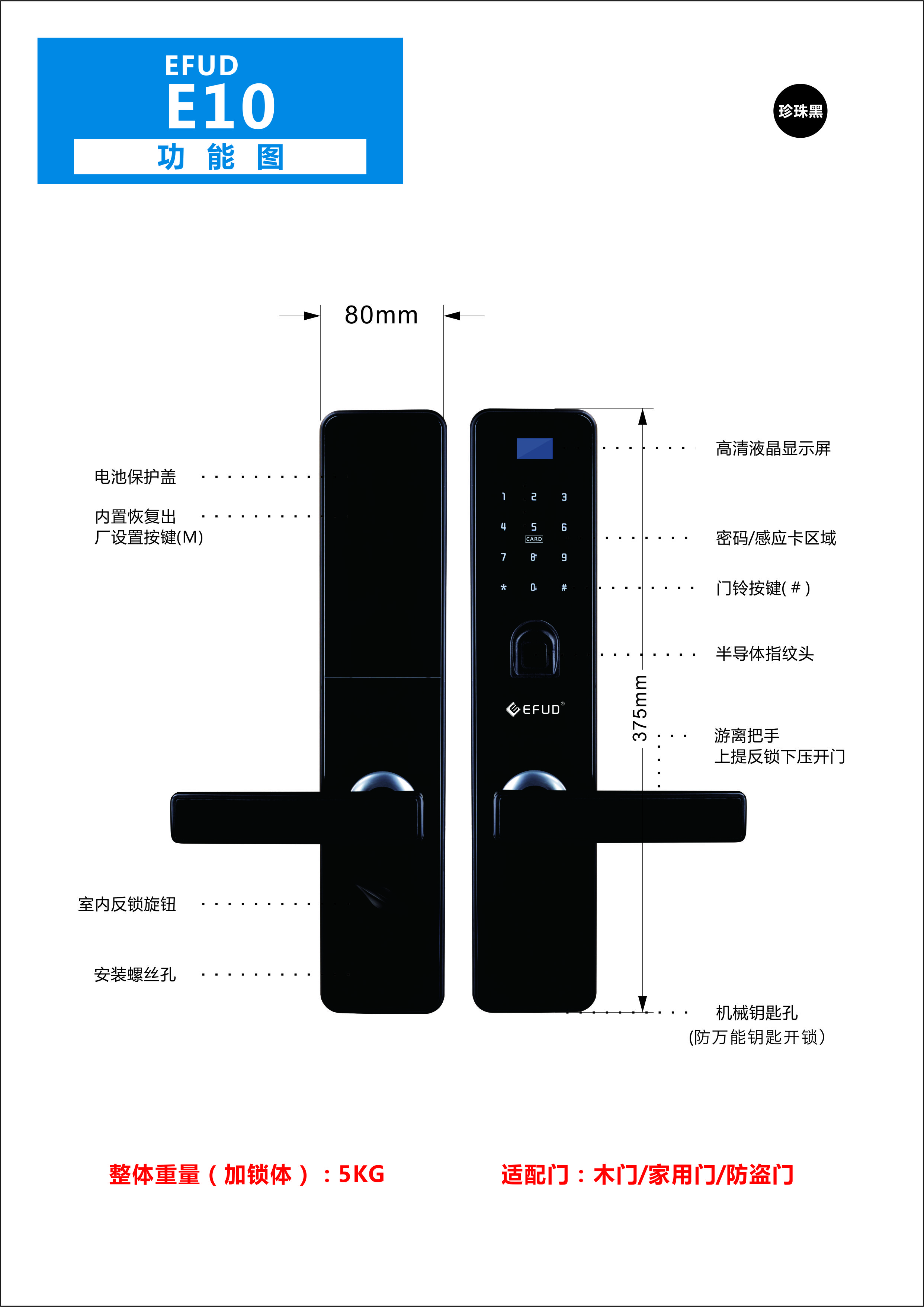 愛(ài)而福德指紋鎖圖片/愛(ài)而福德指紋鎖樣板圖 (1)