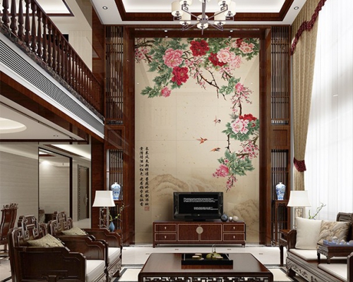 復(fù)式樓空間背景墻2圖片