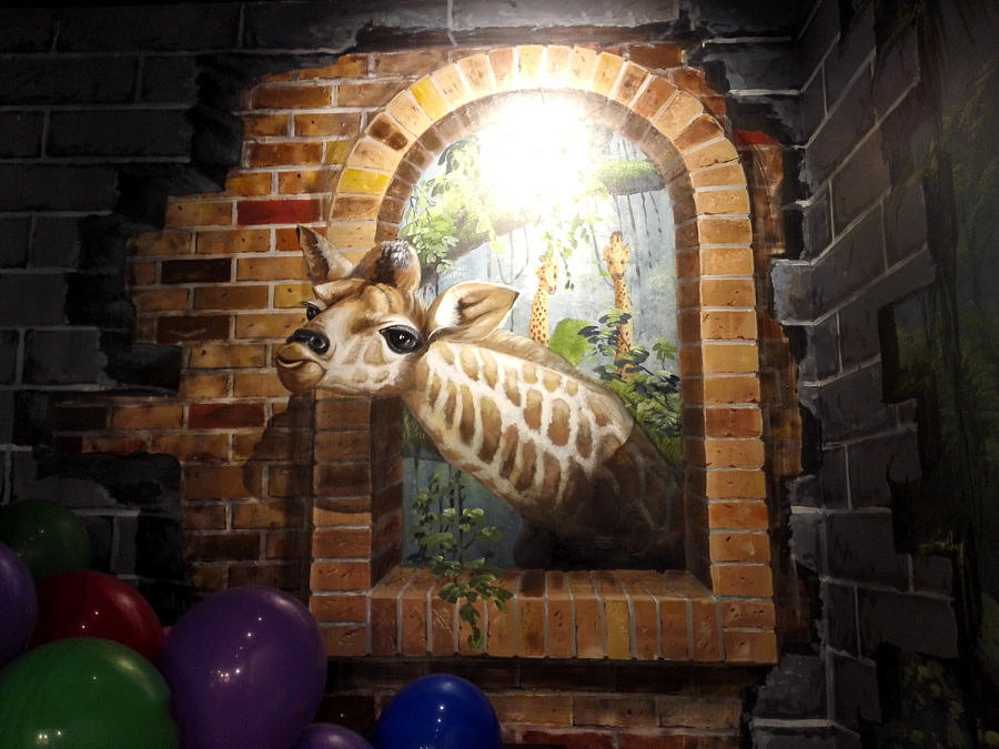 別墅墻繪游樂場壁畫  昆山墻繪公司 手繪墻 3D墻繪