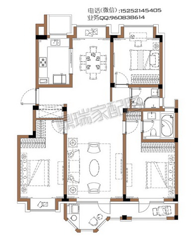 戶型圖圖片/戶型圖樣板圖 (4)