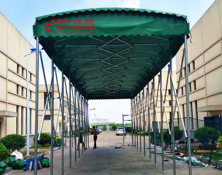 平湖市移動伸縮雨棚 嘉興鴻禧雨蓬圖片/平湖市移動伸縮雨棚 嘉興鴻禧雨蓬樣板圖 (4)