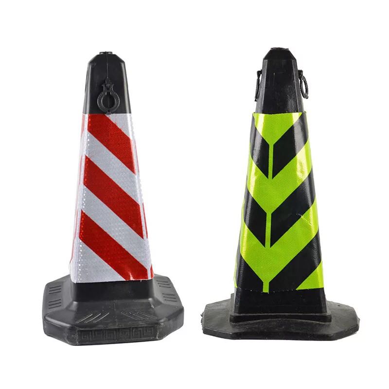 橡膠防撞路錐 抗撞擊反光移動(dòng)雪糕筒