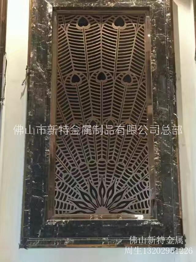 歐式不銹鋼屏風(fēng)客廳隔斷鏤空創(chuàng)意餐廳屏風(fēng)簡約現(xiàn)代玄關(guān)隔斷裝飾定制