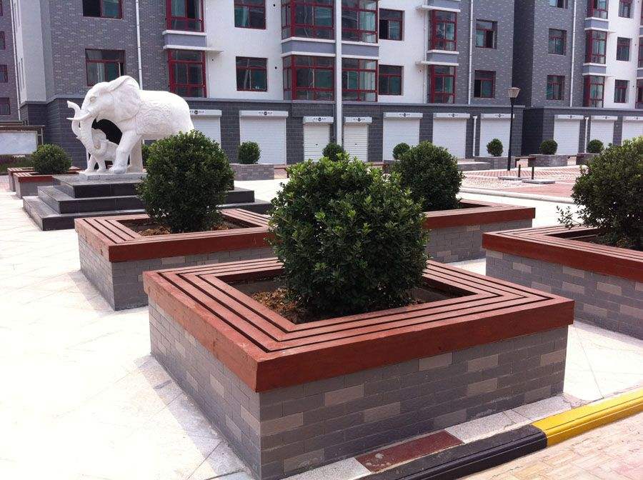 防腐木樹圍凳圖片