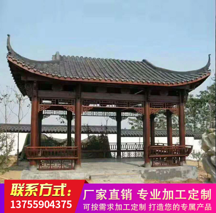 實木防腐木亭圖片