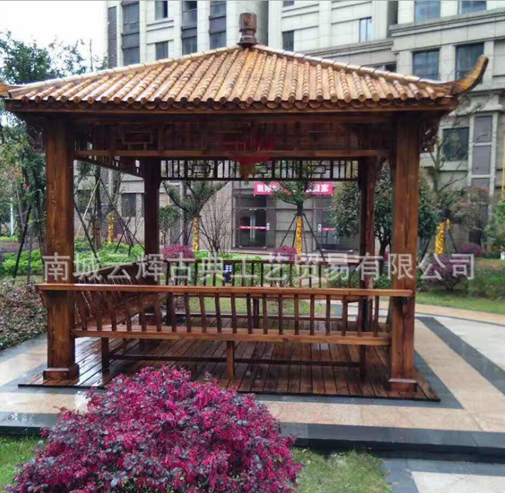 古建四角涼亭圖片/古建四角涼亭樣板圖 (3)