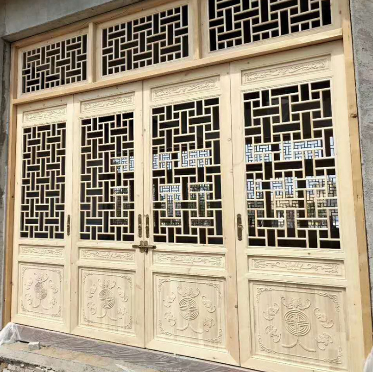 仿古木雕門窗圖片/仿古木雕門窗樣板圖 (2)