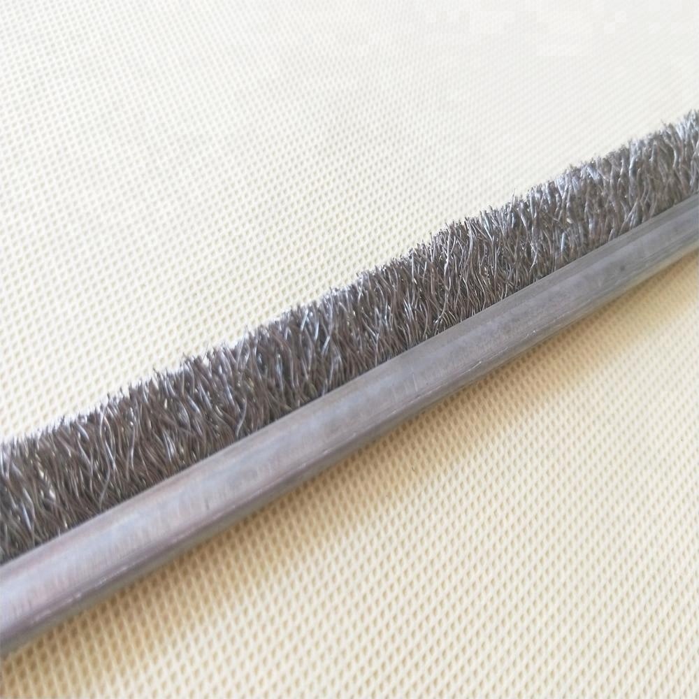 供應(yīng)不銹鋼條刷 鍍銅絲毛刷條 尼龍絲均可定制條刷廠家