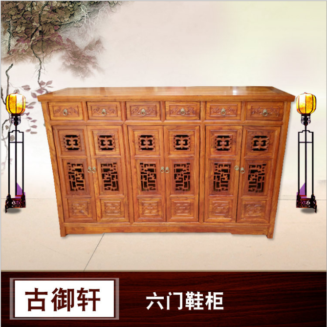 實木鞋柜圖片/實木鞋柜樣板圖 (1)