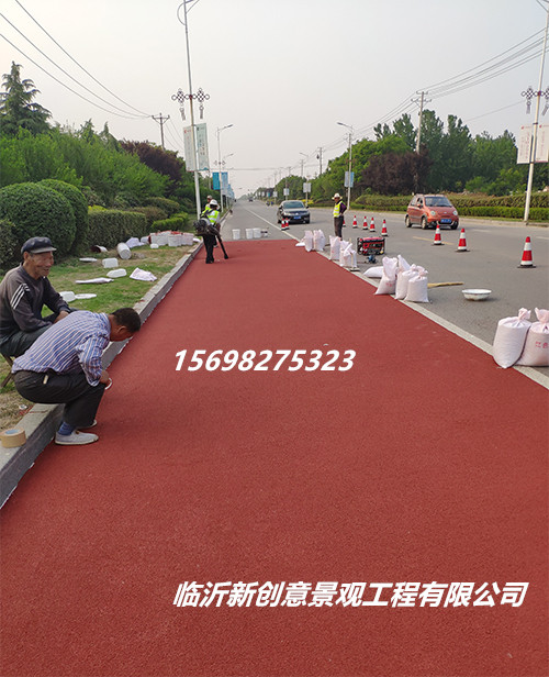 陶瓷顆粒彩色防滑路面施工工藝