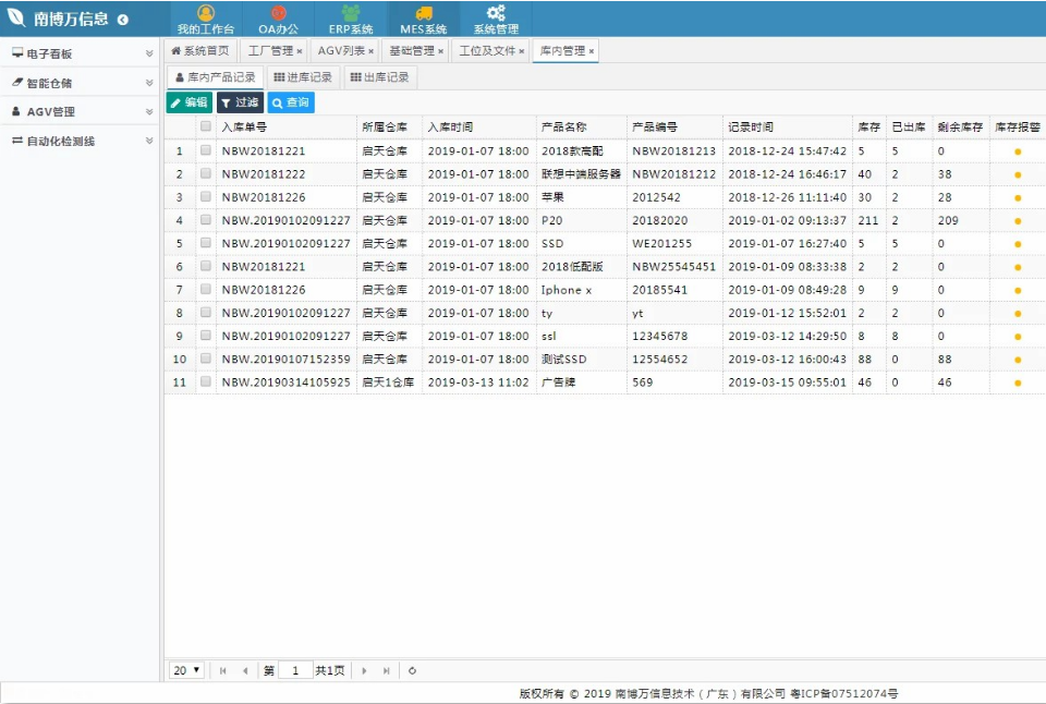 MES车间管理系统设计开发商