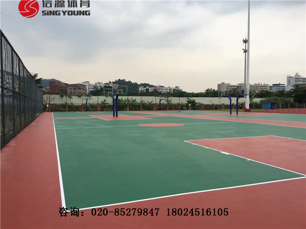 新國標(biāo)硅PU塑膠籃球場圖片/新國標(biāo)硅PU塑膠籃球場樣板圖 (3)