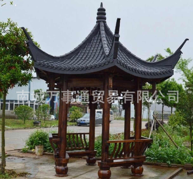 碳化防腐木涼亭圖片