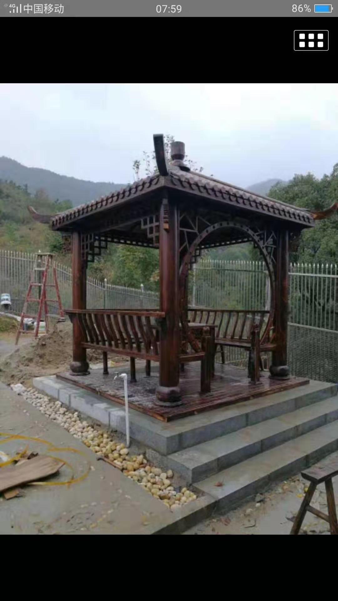 四角飛檐亭圖片