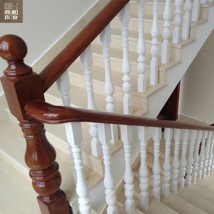 實木樓梯扶手圖片/實木樓梯扶手樣板圖 (3)