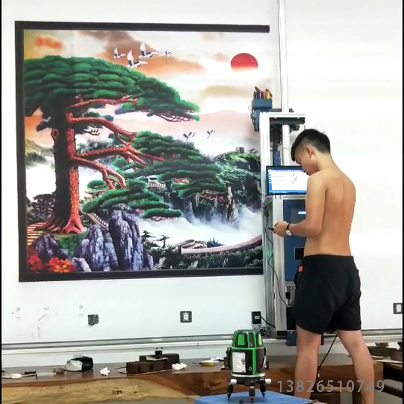 3d壁畫(huà)廣告制作設(shè)備3d墻面墻體噴繪機(jī)