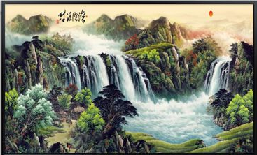 落地式雙面電暖畫圖片