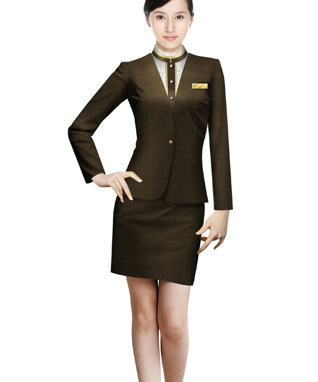 酒店女迎賓服勞保服體恤衫JD-013