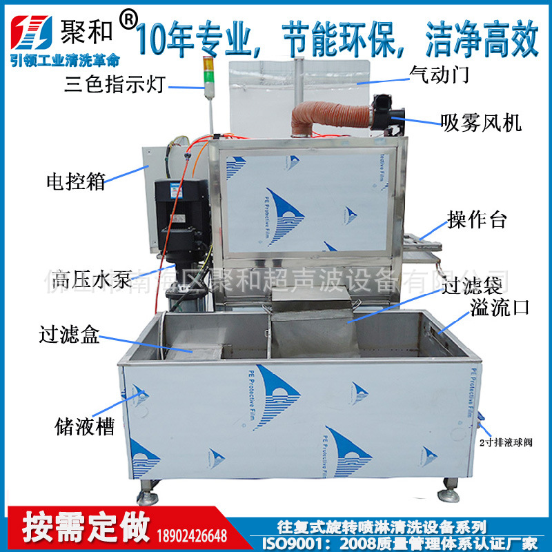 單工位高壓旋轉(zhuǎn)噴淋清洗機圖片