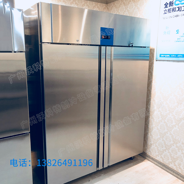 廣州沃科特冷藏柜立式商用六門冷柜冰箱 果蔬保鮮柜 廚房商用雙溫冷藏冷凍冰柜