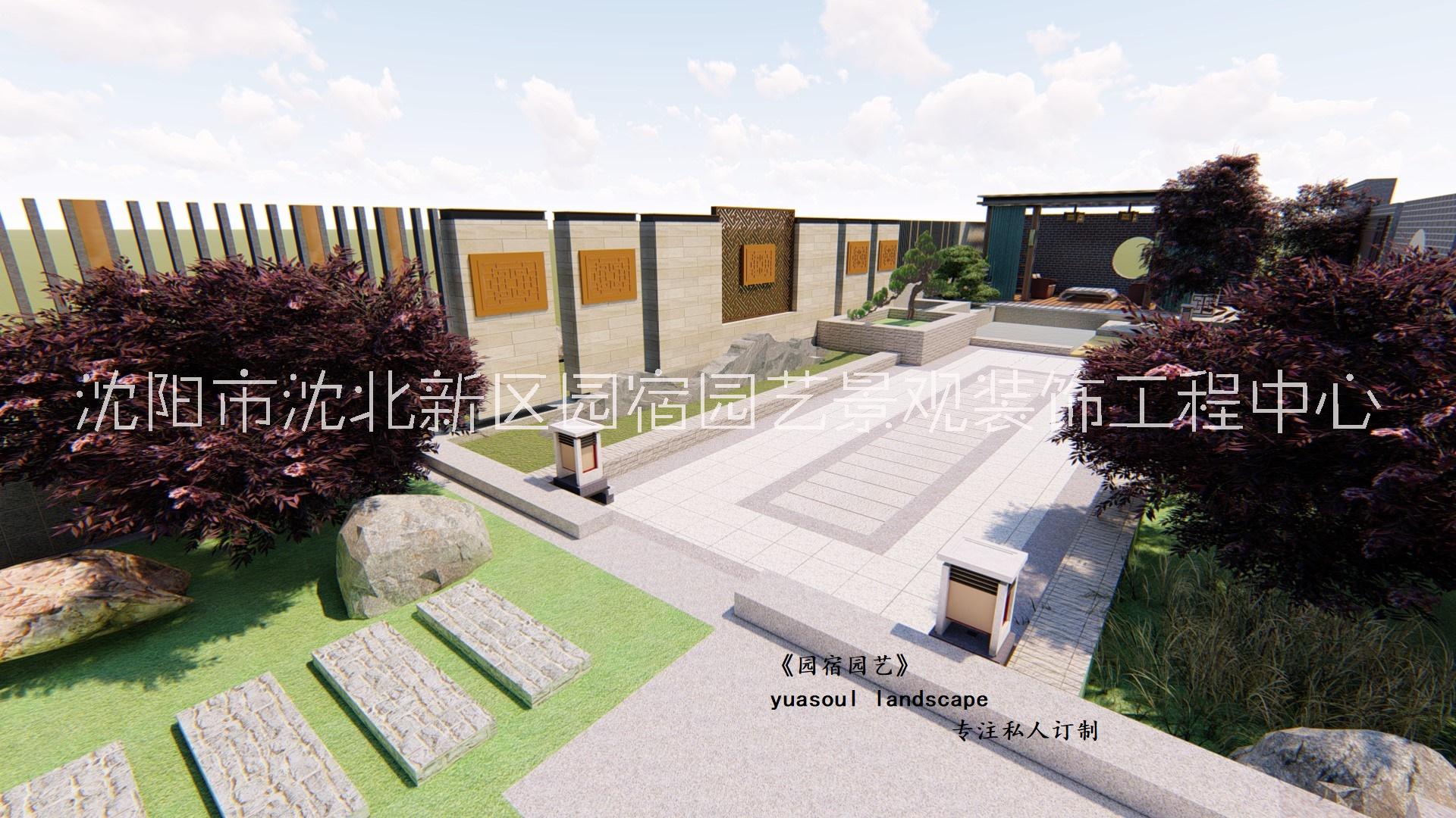 沈陽私家小院花園設計圖片/沈陽私家小院花園設計樣板圖 (2)