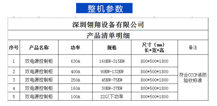 深圳市3CF双电源控制柜厂家厂家3CF双电源控制柜厂家 翎翔设备3CF资质齐全含AB签 包验收