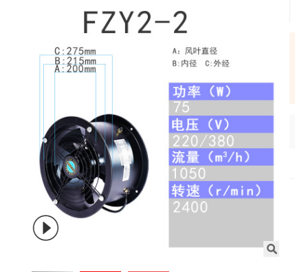 FZY外轉(zhuǎn)子軸流風(fēng)機(jī)圖片/FZY外轉(zhuǎn)子軸流風(fēng)機(jī)樣板圖 (4)