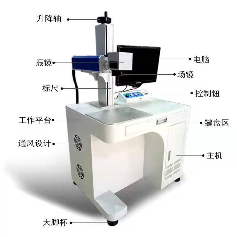 厂家直发 山东光纤激光打标机   金属·木制品，皮制品 激光台式打标机TM-50 出口激光打标机激光台式打标机TM-50