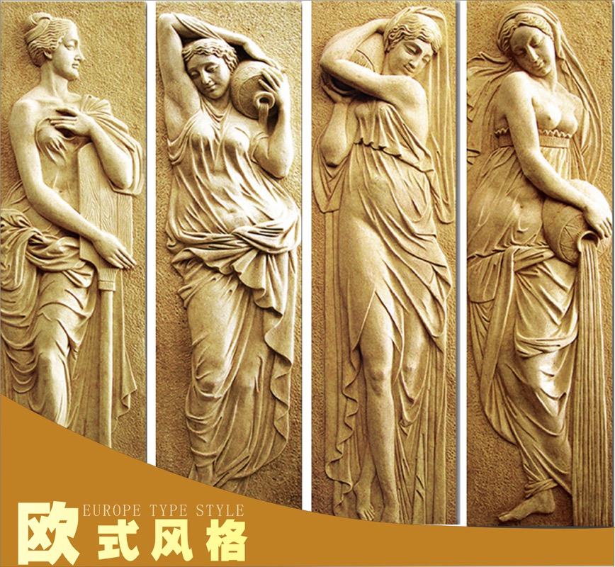 浮雕浴女圖圖片/浮雕浴女圖樣板圖 (4)