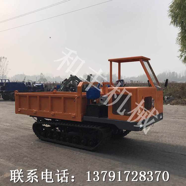 和豐廠家直銷HF10型雙杠履帶翻斗車工程運(yùn)土運(yùn)石頭履帶車穩(wěn)定性好 履帶式翻斗車