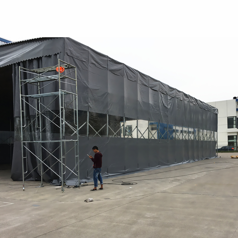 推拉篷廠家-電動(dòng)推拉棚-電動(dòng)懸空