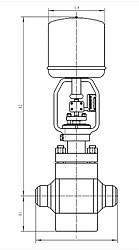 电动多级调节阀|电动高压调节阀_尺寸图