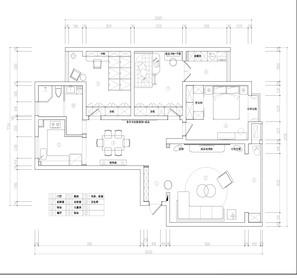 南京香居美苑裝修案例欣賞-南京新愛華裝飾
