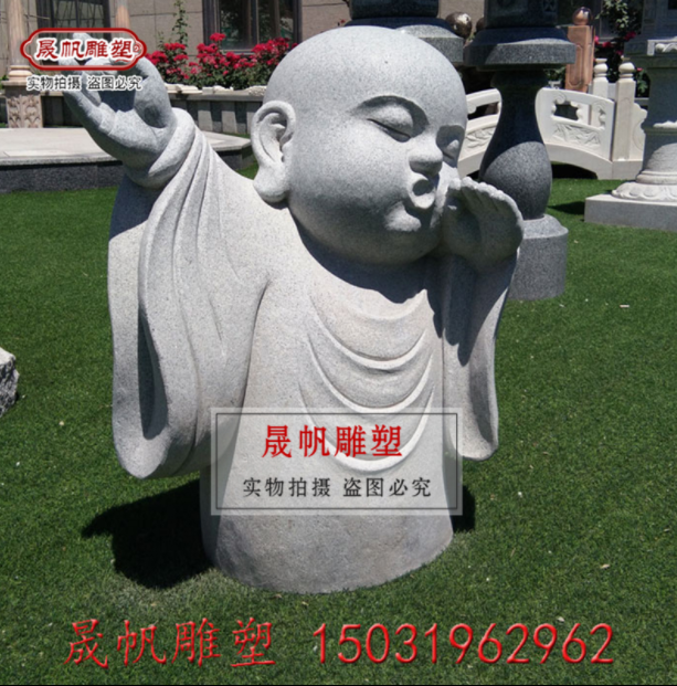 石雕小沙彌圖片/石雕小沙彌樣板圖 (4)