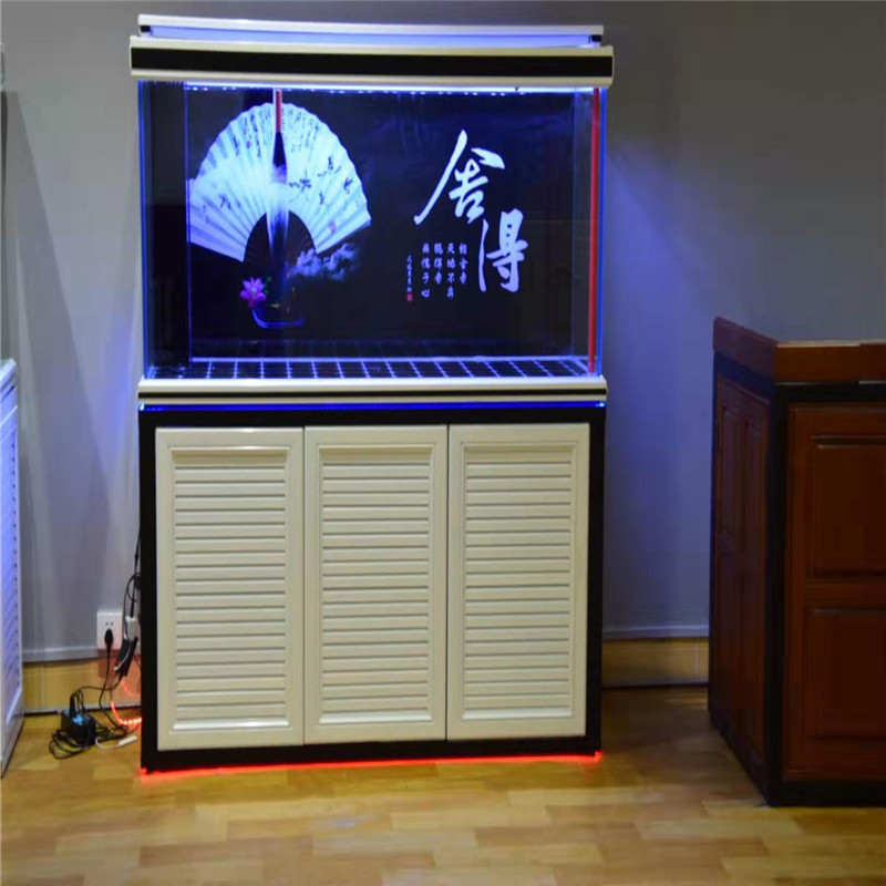 魚缸造景廣州鼎尊魚缸廠家批發(fā)超白玻璃魚缸底濾