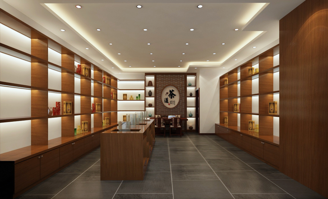茶葉店裝修圖片/茶葉店裝修樣板圖 (1)