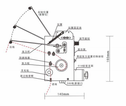 东莞市数显张力器厂家数显张力器 A-1000电子张力器