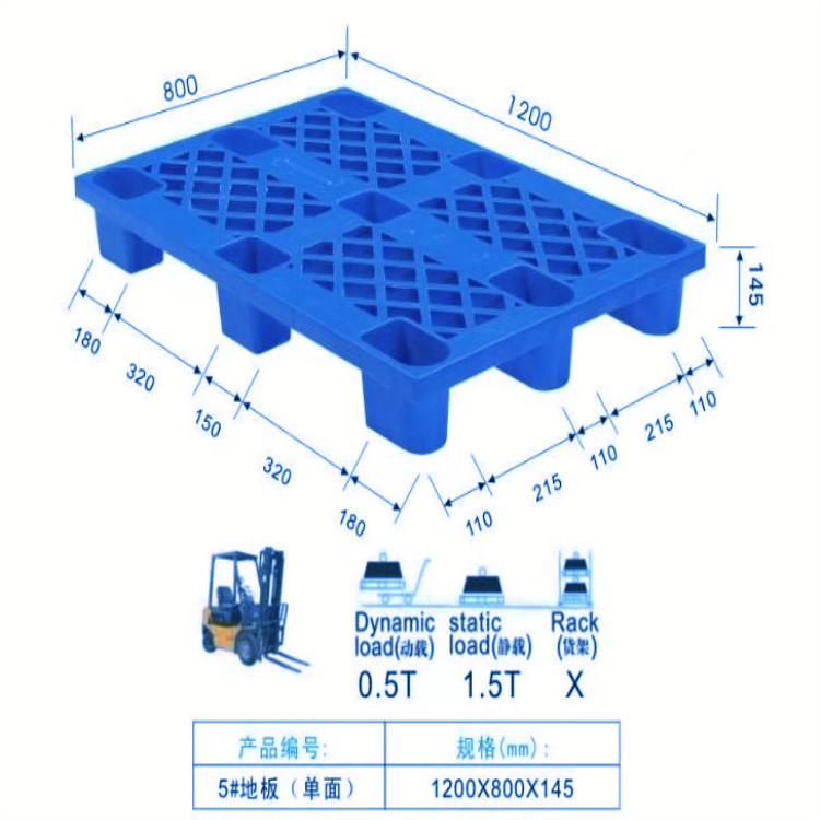 九腳網(wǎng)格塑膠托盤圖片