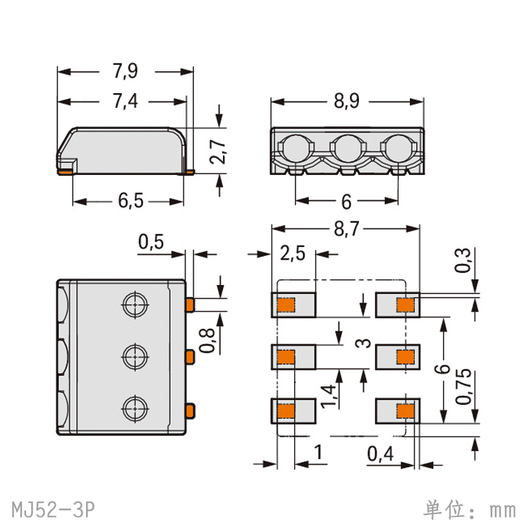 深圳市SMD贴片LED接线端子2059厂家