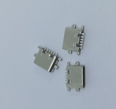 供应 USB连接器 Type-c母座6P沉板1.6厂家直销，报价， 沉板居中短体6.8mm