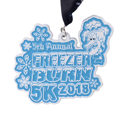 雪地馬拉松紀(jì)念獎(jiǎng)牌圖片