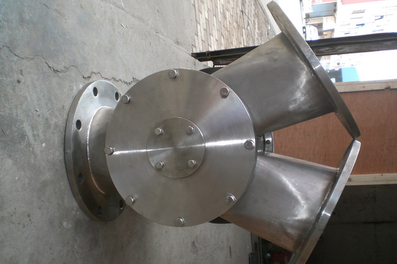 不銹鋼粉體電動三通換向閥/分路器圖片/不銹鋼粉體電動三通換向閥/分路器樣板圖 (2)