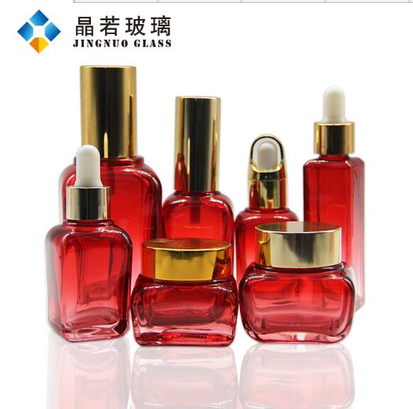 現(xiàn)貨供應(yīng) 四方玻璃瓶 化妝品瓶雅詩蘭黛精華液瓶 100ml噴霧乳液瓶