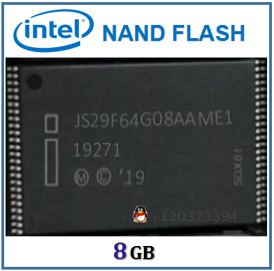 英特尔8GB闪存芯片L74A晶圆，深圳现货供应图片