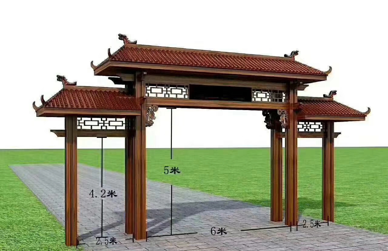 仿古牌坊圖片/仿古牌坊樣板圖 (2)
