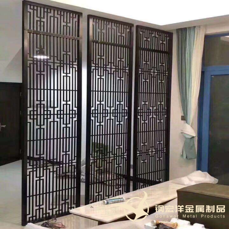 佛山廠家不銹鋼屏風隔斷定制圖片/佛山廠家不銹鋼屏風隔斷定制樣板圖 (1)