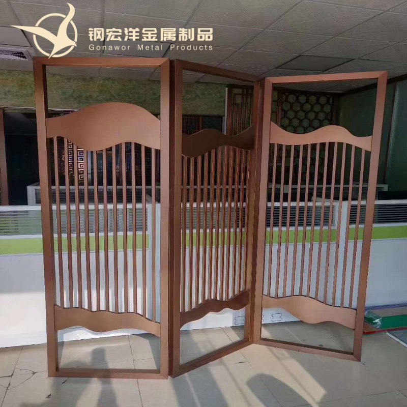 廠家定制創(chuàng)意個性不銹鋼屏風(fēng)玫瑰金圖片/廠家定制創(chuàng)意個性不銹鋼屏風(fēng)玫瑰金樣板圖 (2)