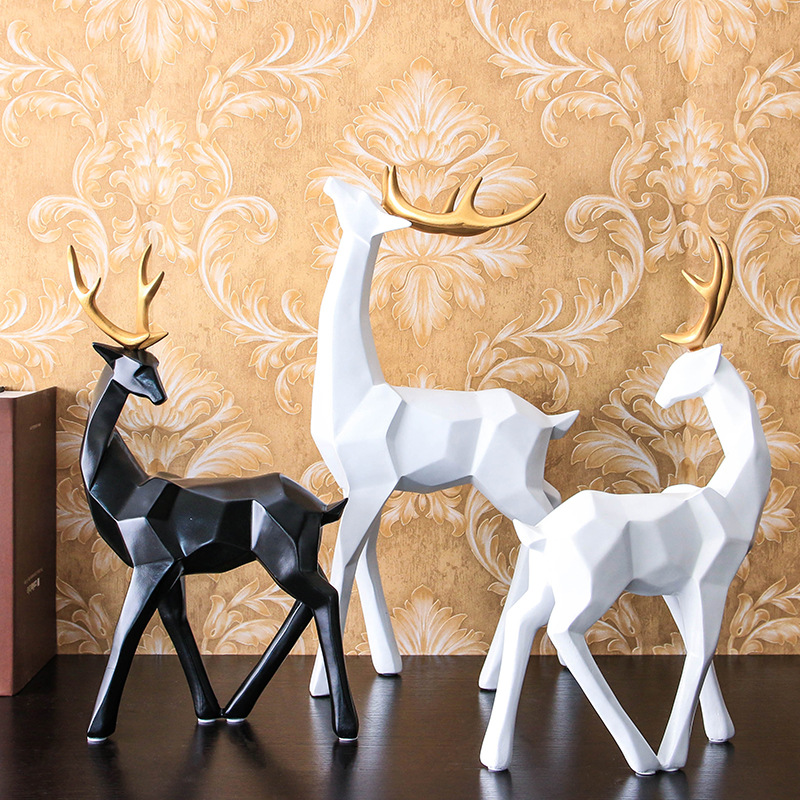 歐式幾何麋鹿擺件圖片/歐式幾何麋鹿擺件樣板圖 (3)