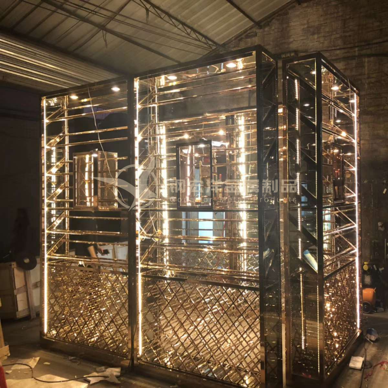 定制歐式不銹鋼酒柜圖片