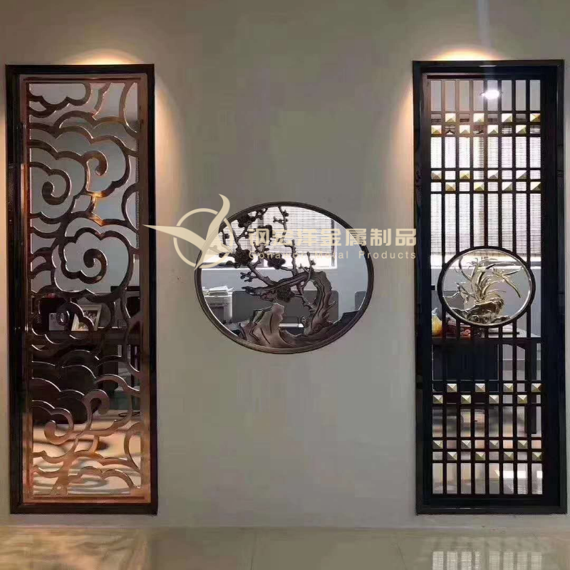 不銹鋼屏風(fēng)酒店餐廳會(huì)所展廳定制圖片/不銹鋼屏風(fēng)酒店餐廳會(huì)所展廳定制樣板圖 (4)